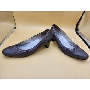 Trotters Shoes Jackie Starlight Leather Pump Heels Sz 6M  Brown